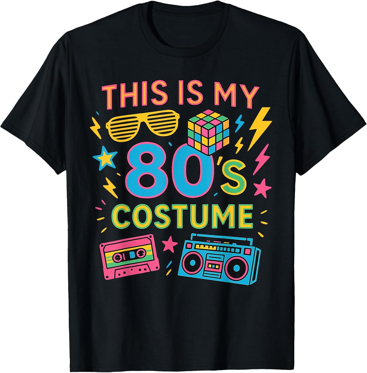 This is My 80s Costume 80's Party for Women Man T-Shirt Unisex T-shirt, Sweatshirt, Hoodie, Long Sleeve Tee
