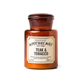 Teak & Tobacco - Apothecary 8 oz Candle
