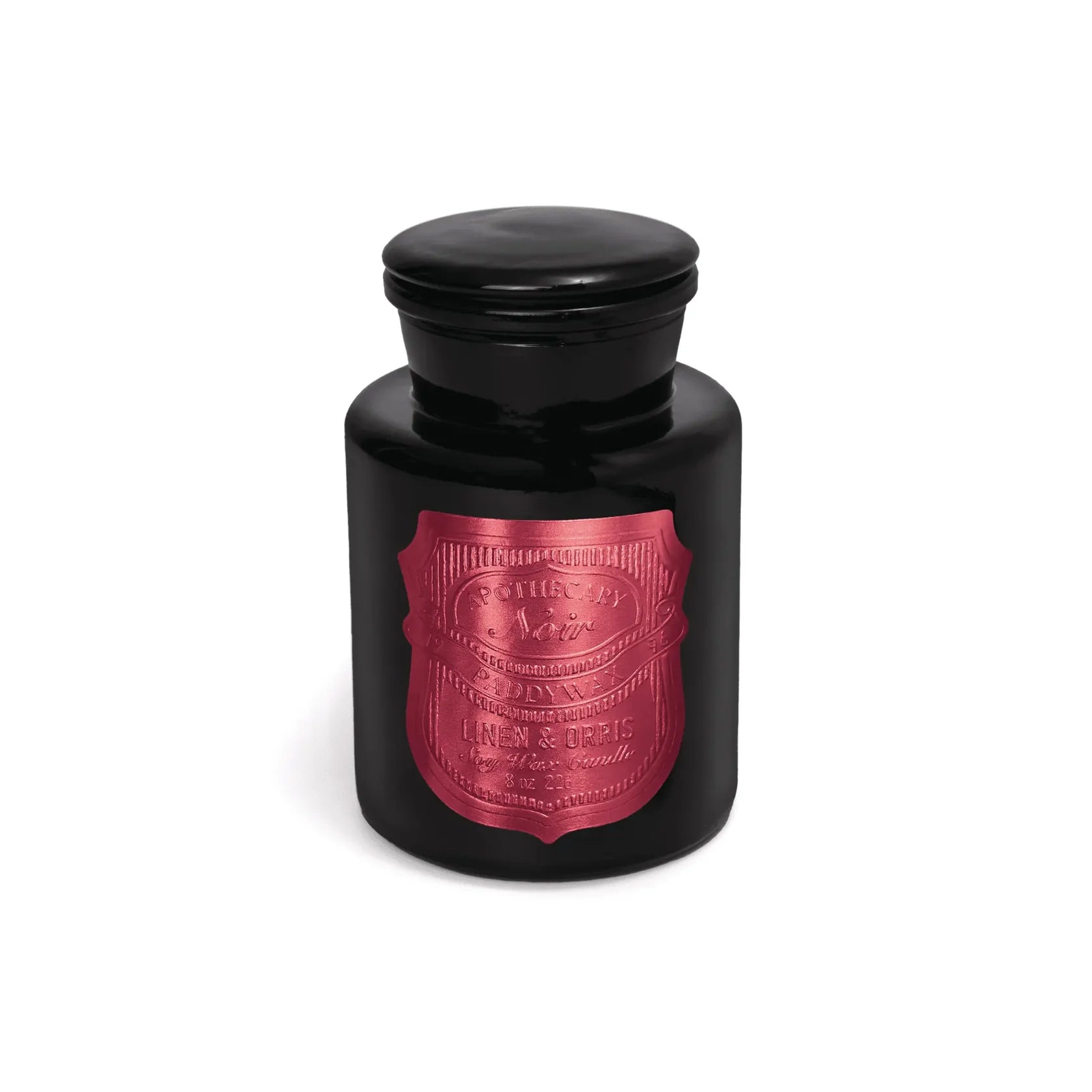 Apothecary Noir 8 oz Candle Linen & Orris