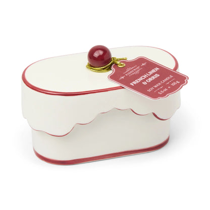 French Linen & Orris - Chérie 5.5 oz Ceramic Candle