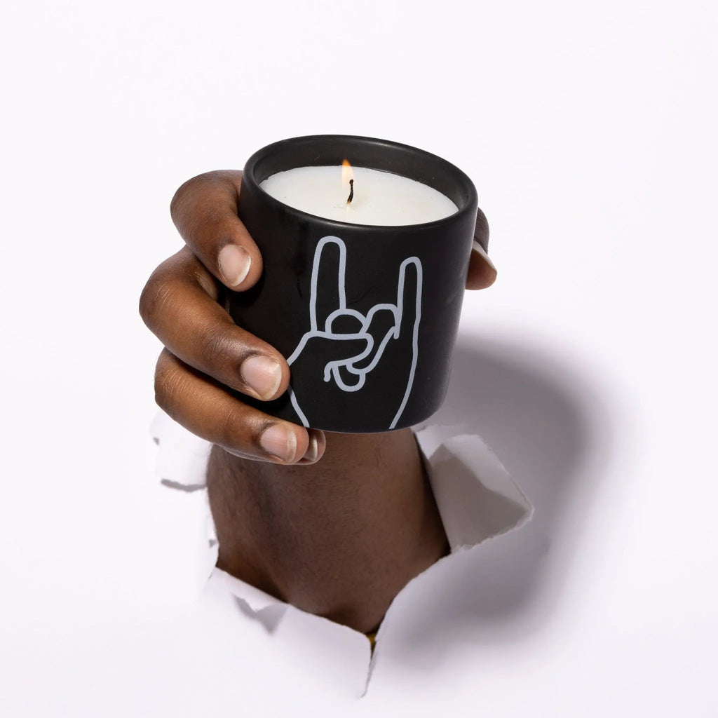 Leather + Oakmoss "Rock On" - Impressions 5.75 oz Candle