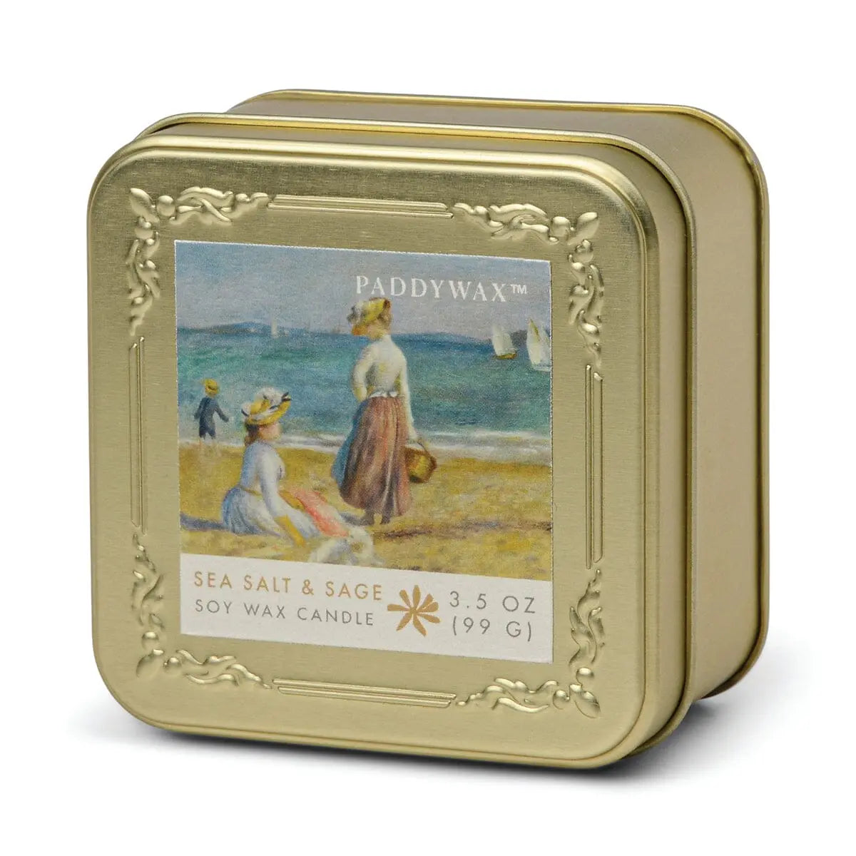 Renior Sea Salt + Sage - Impressionist 3.5 oz Tin Candle