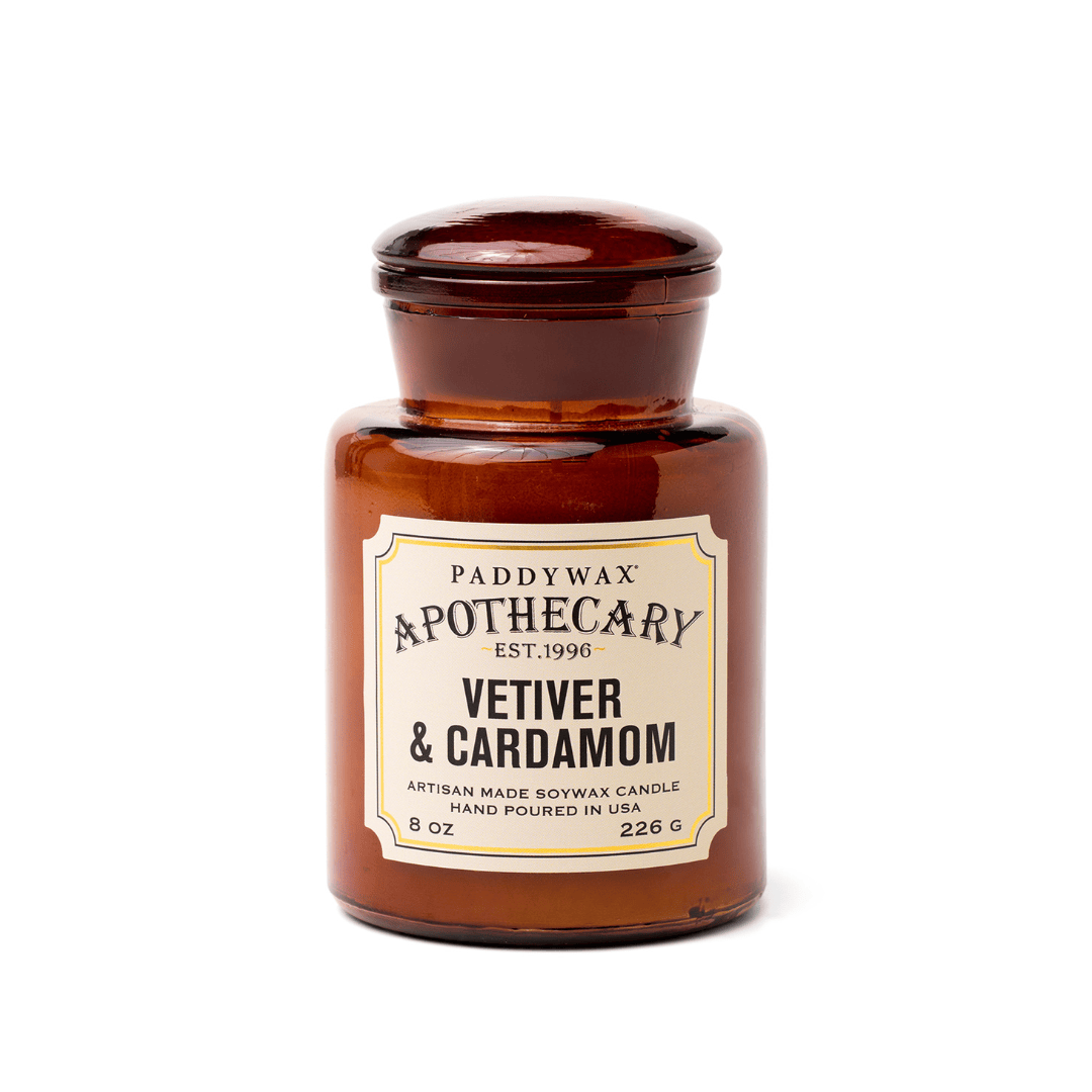 Vetiver + Cardamom - Apothecary 8 oz Candle