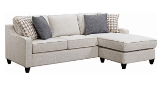 Mcloughlin Upholstered Sectional Platinum