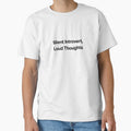 Silent Introvert Loud Thoughts - Funny Introvert Quote Design by NOCTIX5180 Unisex T-shirt, Sweatshirt, Hoodie, Long Sleeve Tee