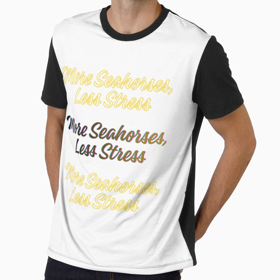 More Seahorses, Less Stress by joviasspace Unisex T-shirt, Sweatshirt, Hoodie, Long Sleeve Tee